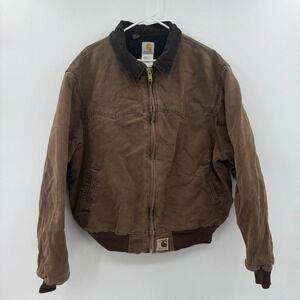 Carhartt Jacket Santa Fe Size 2XL Quilt Lined‎ Mens corduroy collar